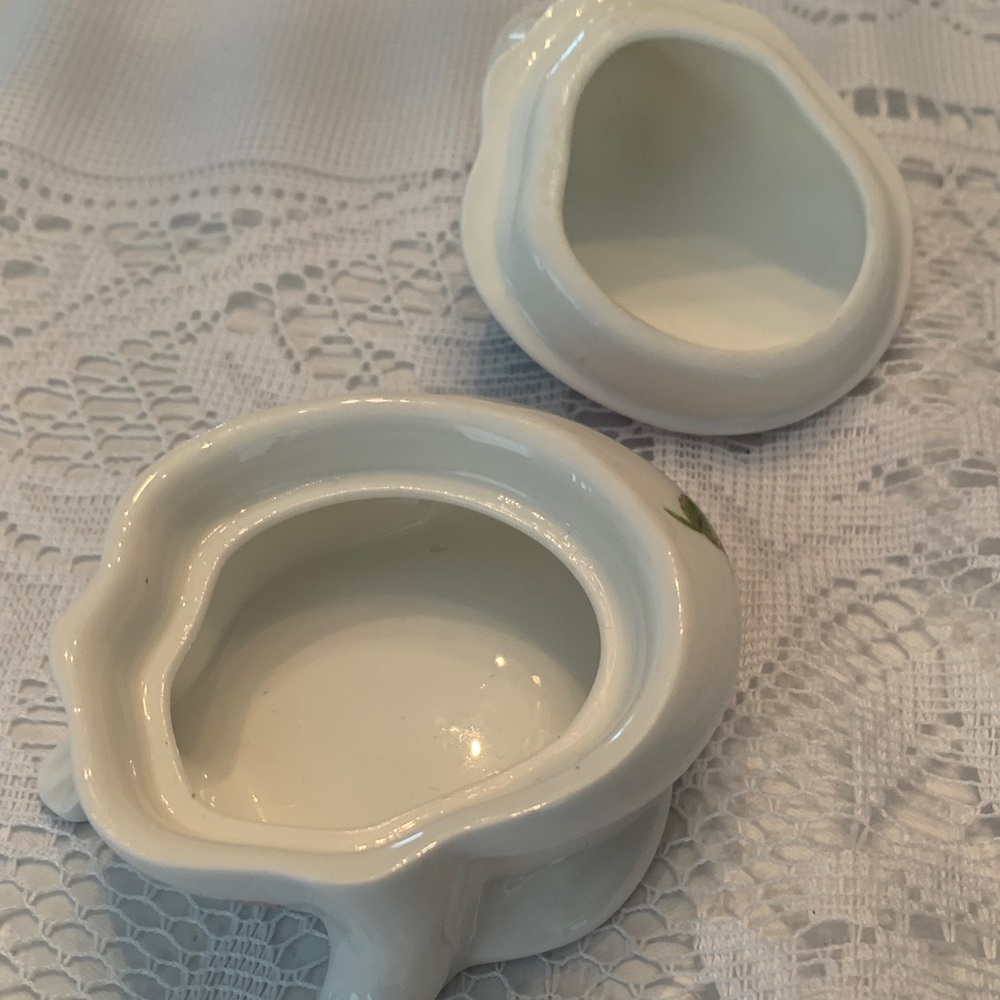 Aynsley wild Tudor Bone China Frog Trinket Box Mint - Picture 6 of 6